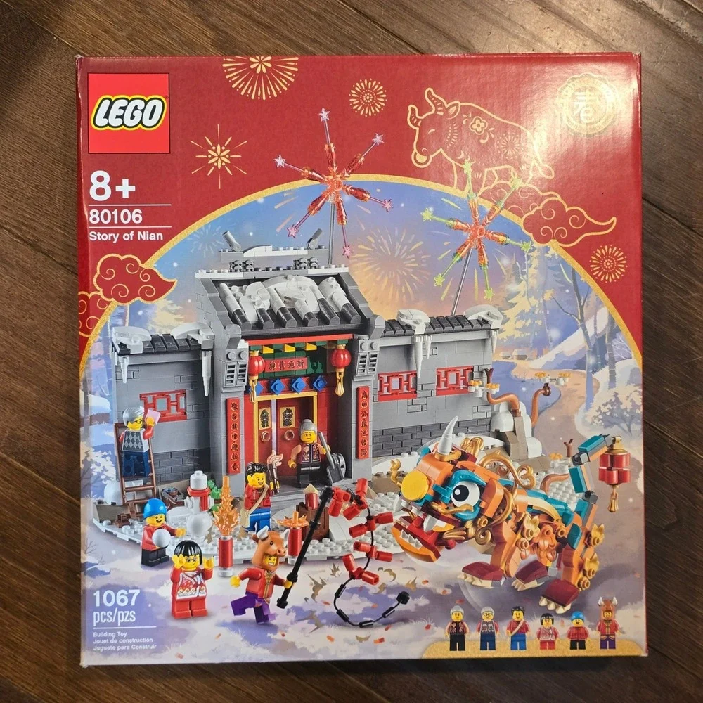LEGO 80106 Story of Nian Chinese New Year Lunar Festival 1067 Pcs New Sealed